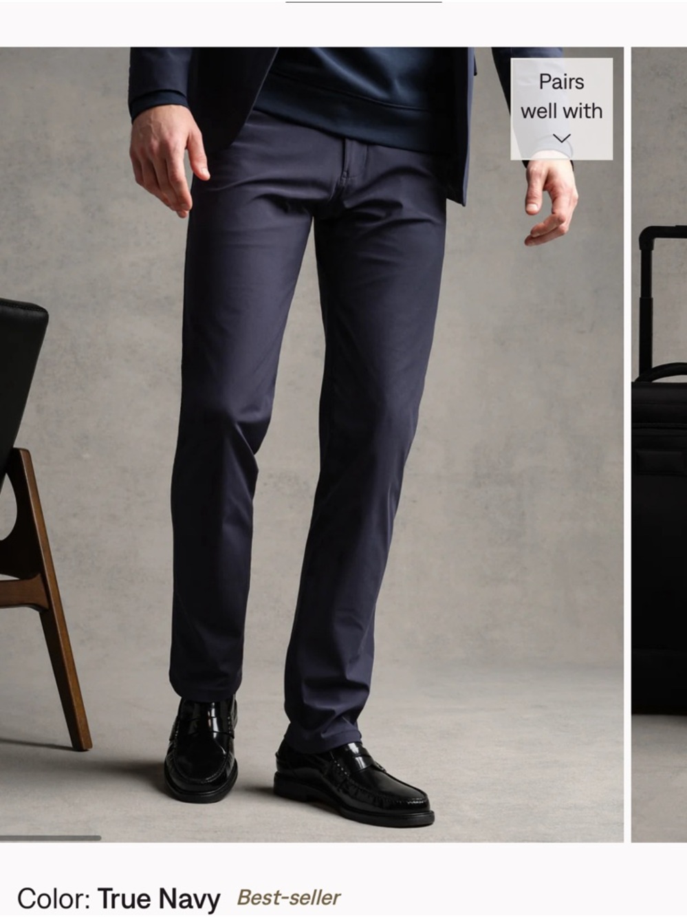 RHONE Men’s Commuter Pant in Navy